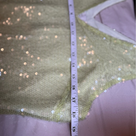 A New Day Sequin Mini Dress in Light Green - Picture 5 of 6